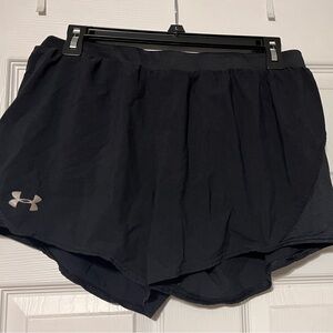 Under Armour Black Athletic Shorts Lightweight Performance